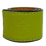 Green Leather Loewe Bracelet