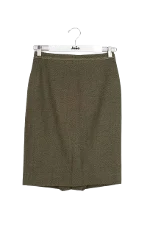 Green Wool Marella Skirt