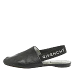 Black Leather Givenchy Flats