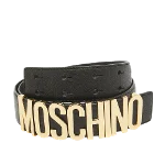 Black Leather Moschino Belt