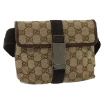 Beige Canvas Gucci Belt Bag