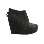 Black Suede Moschino Boots