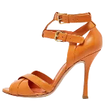 Orange Leather Sergio Rossi Sandals