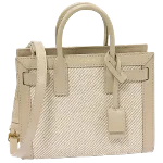 Beige Leather Yves Saint Laurent Sac de Jour