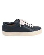 Navy Leather Stuart Weitzman Sneakers