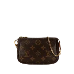 Brown Canvas Louis Vuitton Pouch