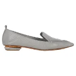 Grey Leather Nicholas Kirkwood Flats