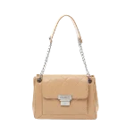 Beige Leather Chanel Handbag