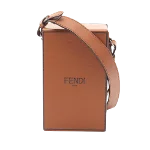 Brown Leather Fendi Shoulder Bag