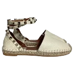 White Leather Valentino Espadrilles