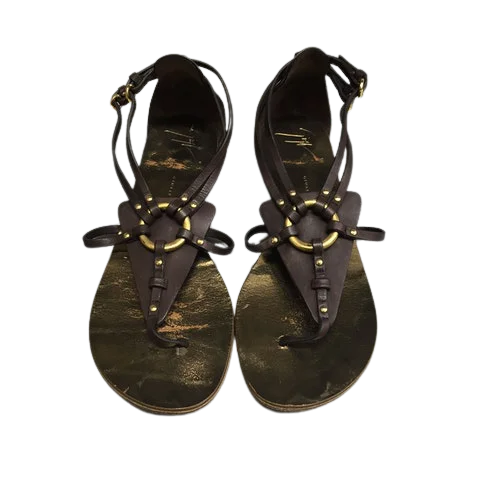 Brown Leather Giuseppe Zanotti Sandals