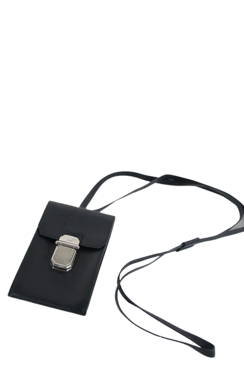 Black Leather Dunhill Shoulder Bag