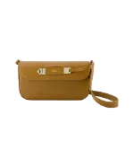 Brown Leather A.P.C Clutch