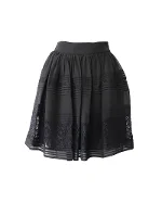 Black Polyester Temperley London Skirt