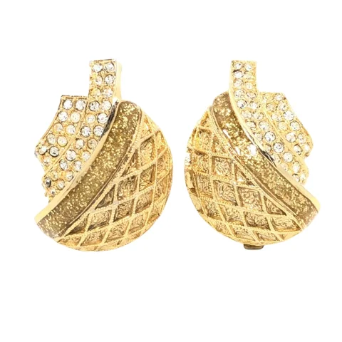 Gold Metal Balenciaga Earrings