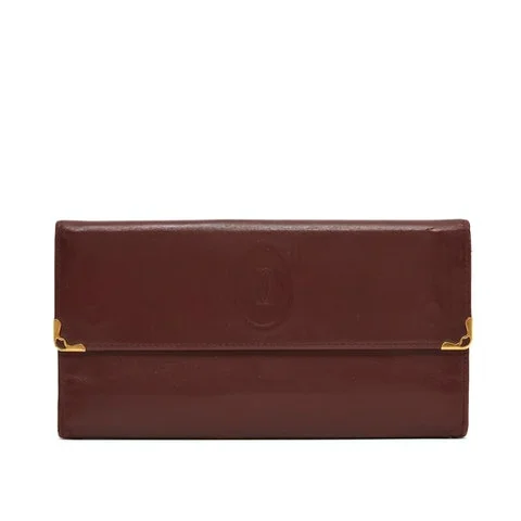 Red Leather Cartier Wallet