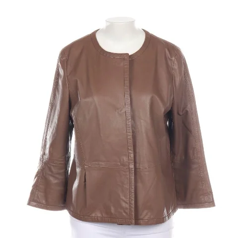 Brown Leather Max Mara Jacket