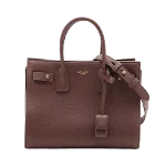 Brown Leather Yves Saint Laurent Sac de Jour