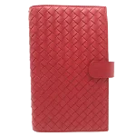 Red Leather Bottega Veneta Agenda Cover