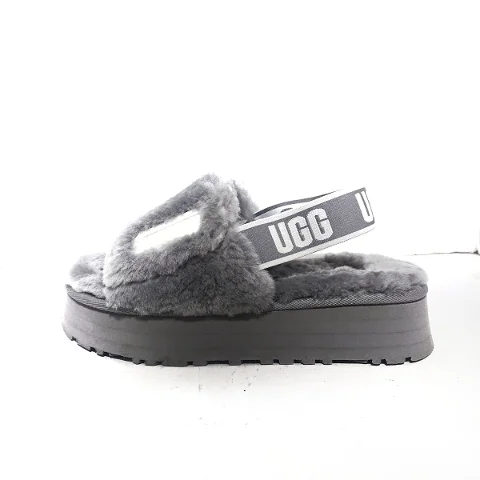 Grey Faux Fur UGG Sandals