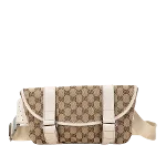 Beige Canvas Gucci Belt Bag