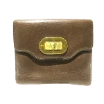 Brown Leather Bvlgari Wallet