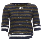 Navy Cashmere Chanel Sweater