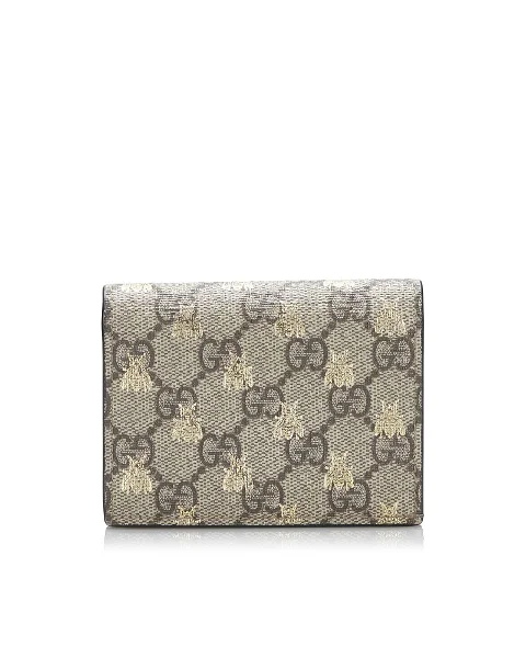 Brown Fabric Gucci Wallet