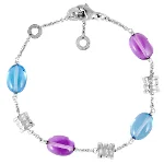 Multicolor White Gold Bvlgari Bracelet