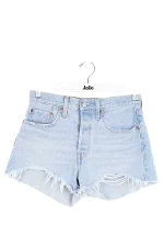 Blue Cotton Levi's Shorts