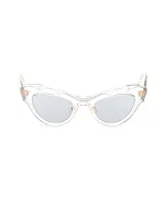 White Fabric Miu Miu Sunglasses