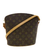 Brown Canvas Louis Vuitton Shoulder Bags
