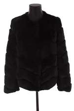 Black Fur Yves salomon Coat