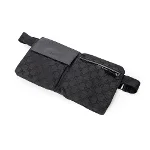 Black Canvas Gucci Belt Bag