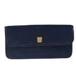 Navy Canvas Dior Clutch