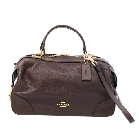 Burgundy Leather Coach Handbag
