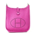 Pink Leather Hermès Evelyne