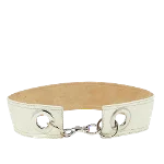 White Leather Miu Miu Belt