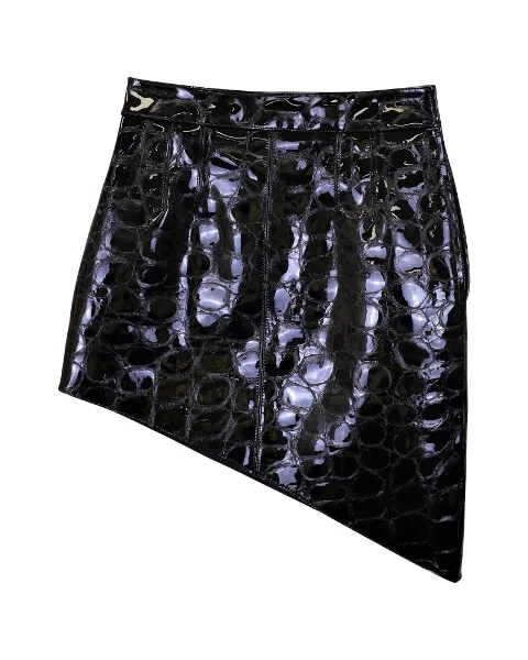Black Leather Alexander Wang Skirt