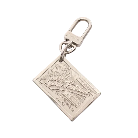 Silver Metal Louis Vuitton Key Chain