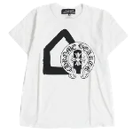 White Cotton Chrome Hearts Top