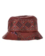 Brown Silk Maison Michel Hat