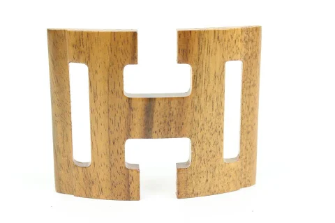 Hermès Wood H Logo Scarf Ring 22h413s