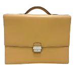 Yellow Leather Cartier Briefcase