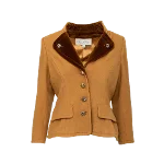 Brown Wool Oscar de la Renta Jacket