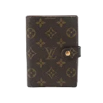 Brown Canvas Louis Vuitton Agenda