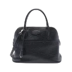 Black Leather Hermès Bolide