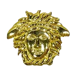 Gold Fabric Versace Brooch