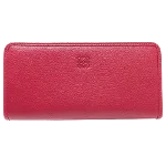 Red Leather Loewe Wallet