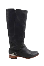 Black Leather UGG Boots